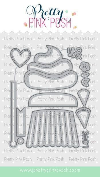 Big Valentine Cupcake Die