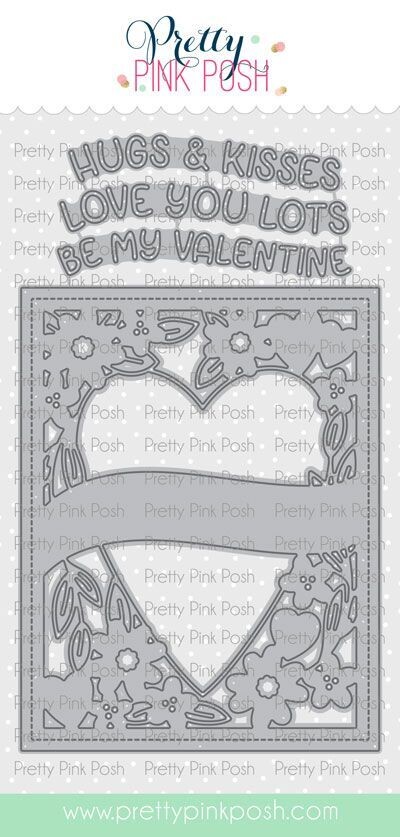 Elegant Banner Heart Die