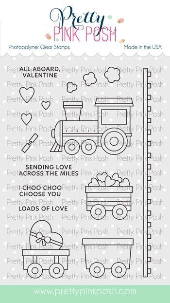 Valentine Train Stamp