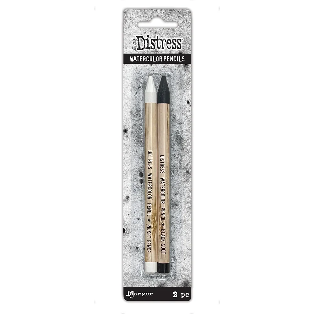 Water Color Pencil: Picket Fence, Black Soot