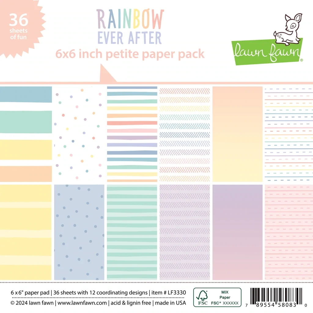 LF Rainbow Ever After 6x6 Paper Pad