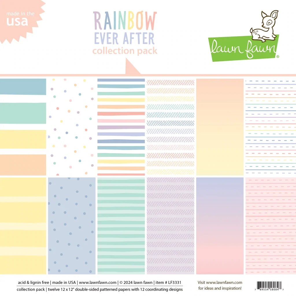 LF Rainbow Ever After 12x12 Paper Pack