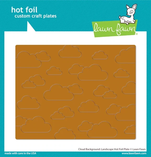 LF Cloud Background: Landscape Hot Foil Plate