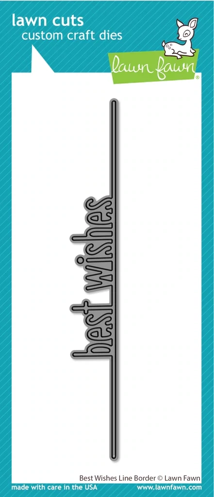 LF Best Wishes Line Border Die