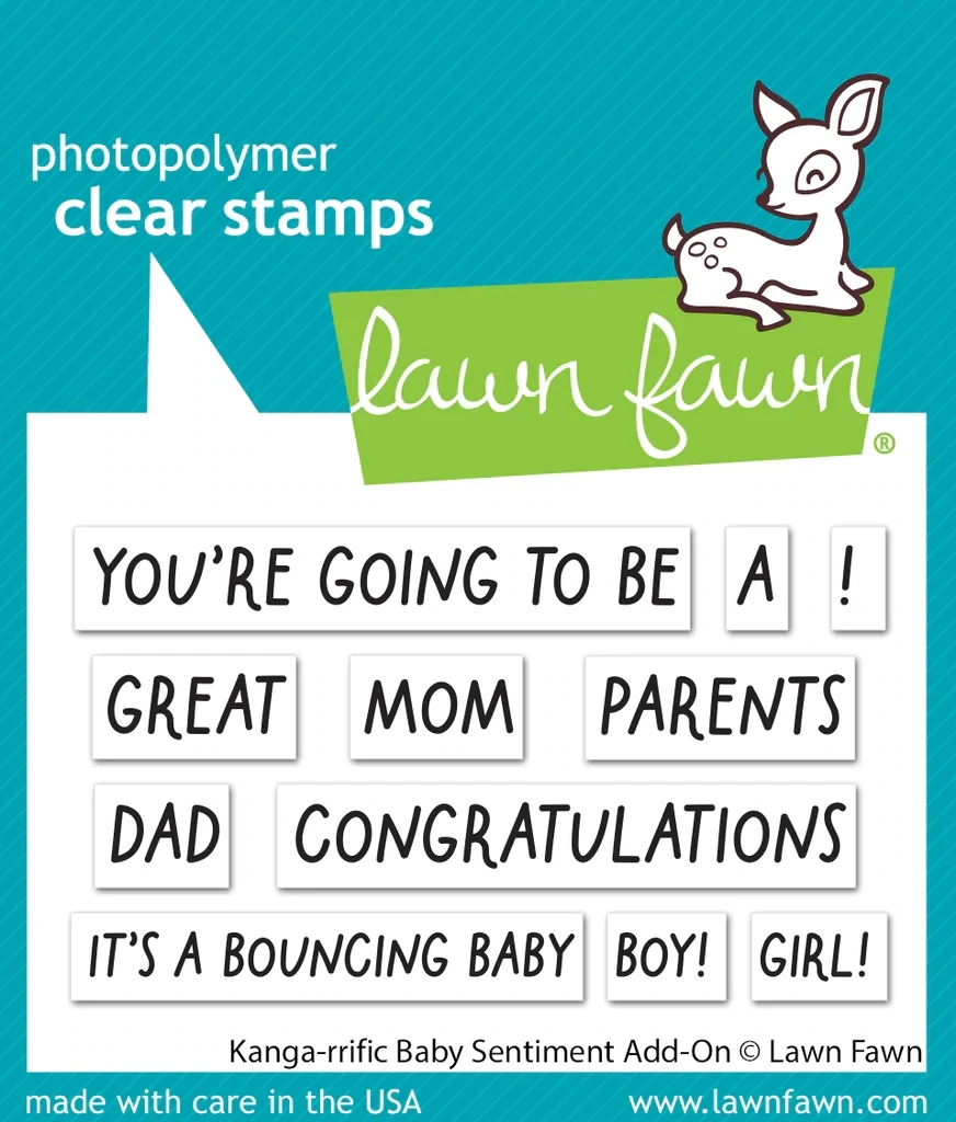LF Kanga-rrific Baby Sentiment Add-on Stamps