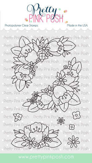 Pretty Pink Posh Floral Corners And Dies