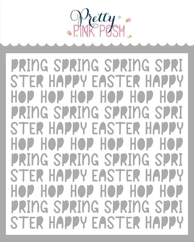 Easter Words Stencil