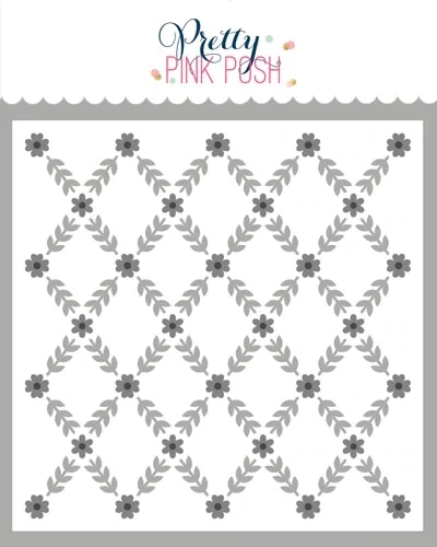 PPP Layered Floral Vines Stencil