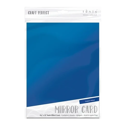 Cobalt Velour Mirror Cardstock
