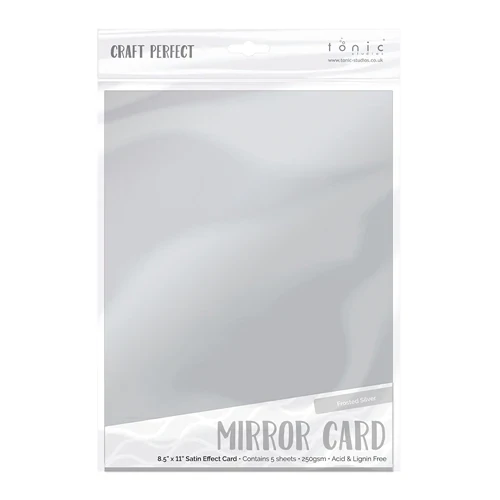 Frosted Silver Cardstock