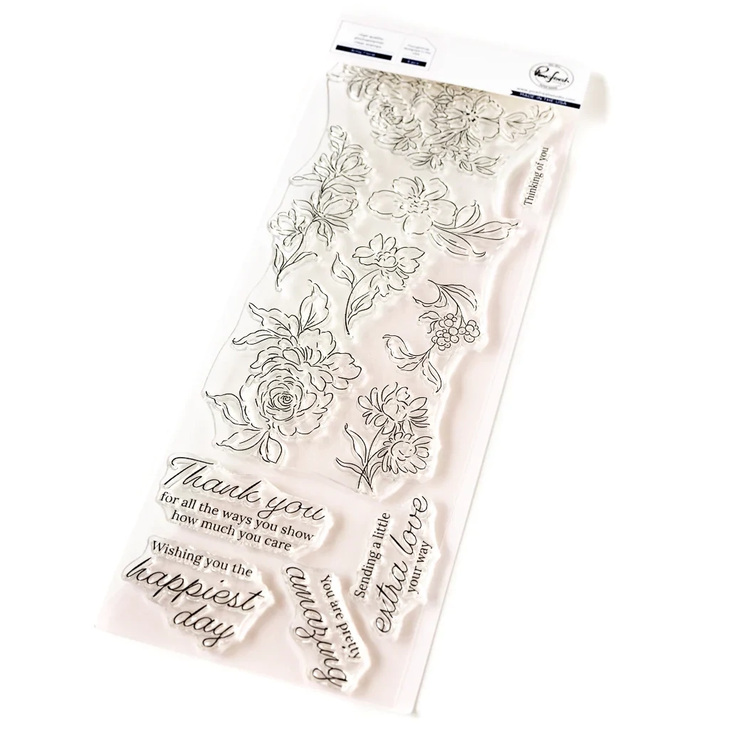 PF Artsy Floral Stamp, Die And Stencil