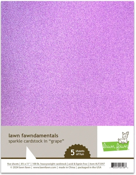LF Sparkle Cardstock Grape