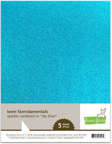 LF Sparkle Cardstock Sky Blue