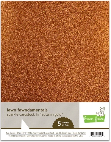 LF Sparkle Cardstock: Autumn Gold