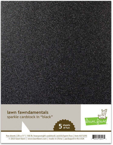 LF Sparkle Cardstock: Black