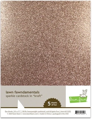 LF Sparkle Cardstock: Kraft