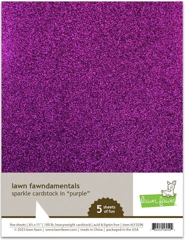 LF Sparkle Cardstock: Purple