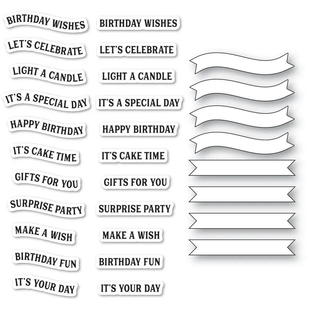 Birthday Banners Stamps &amp; Die