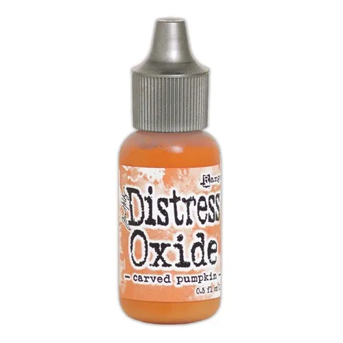 Distress Ox Reink Carved Pumpkin