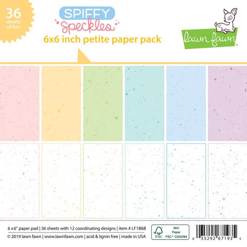 Spiffy Speckles 6x6 Paper Pad
