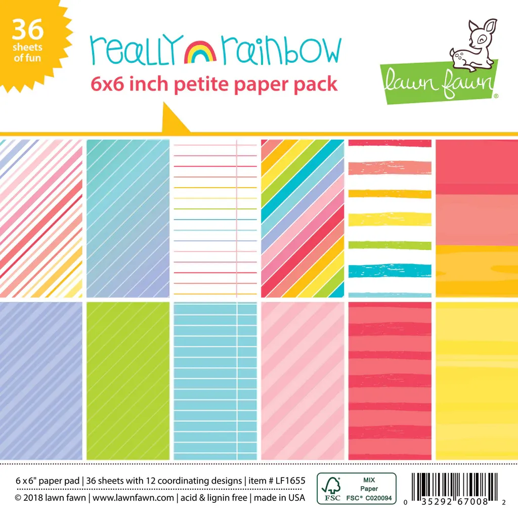 LF Really Rainbow 6x6 Paper Pack