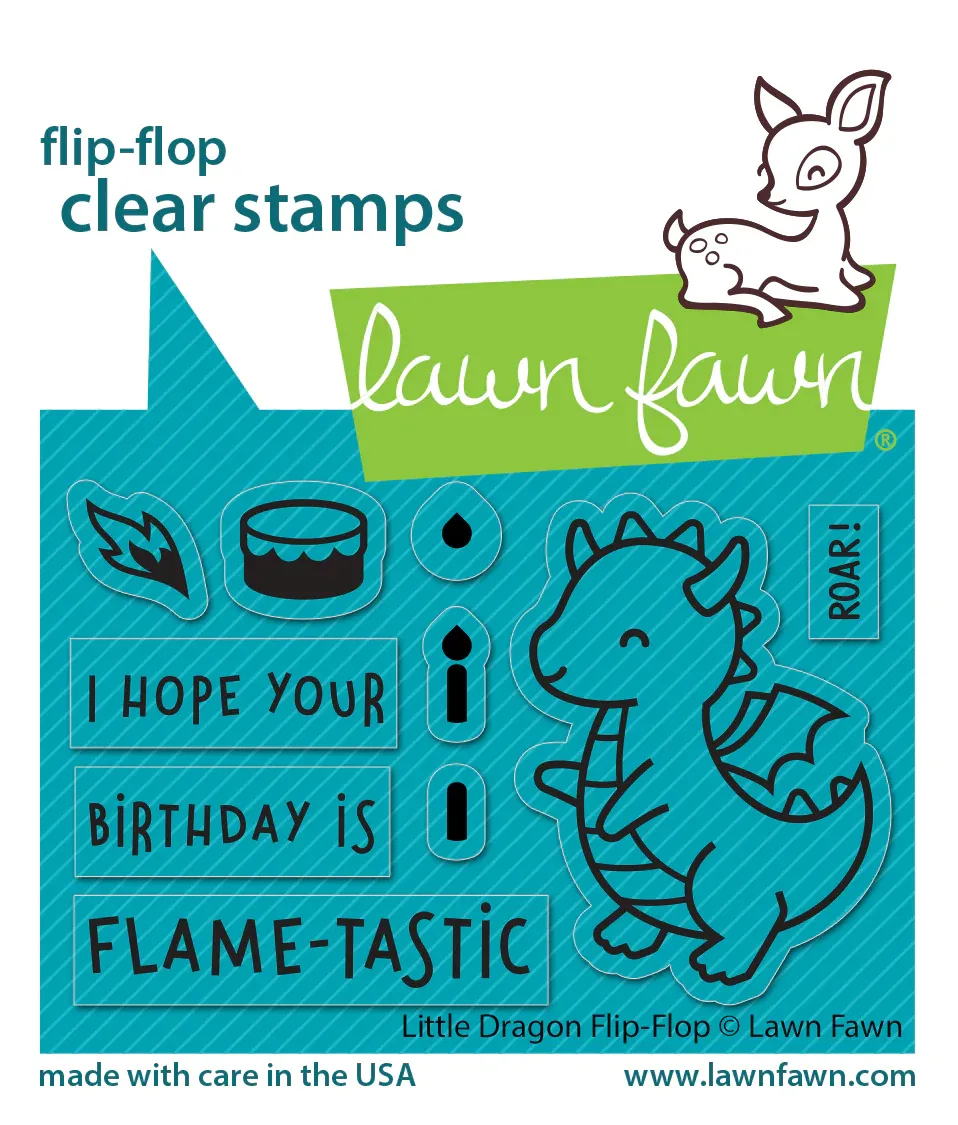 LF Little Dragon Flip-Flop Stamp