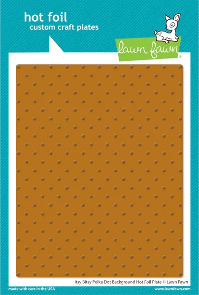 LF Itsy Bitsy Polka Dot Hot Foil Plate