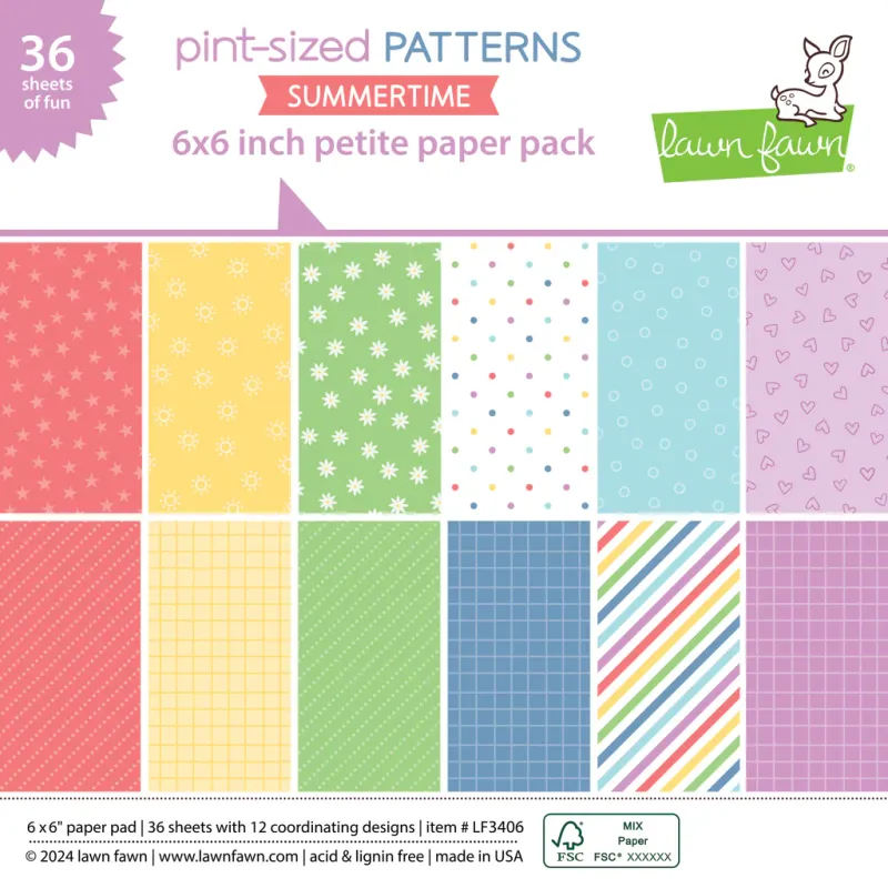 LF Pint Sized Patterns Summertime Paper Pack