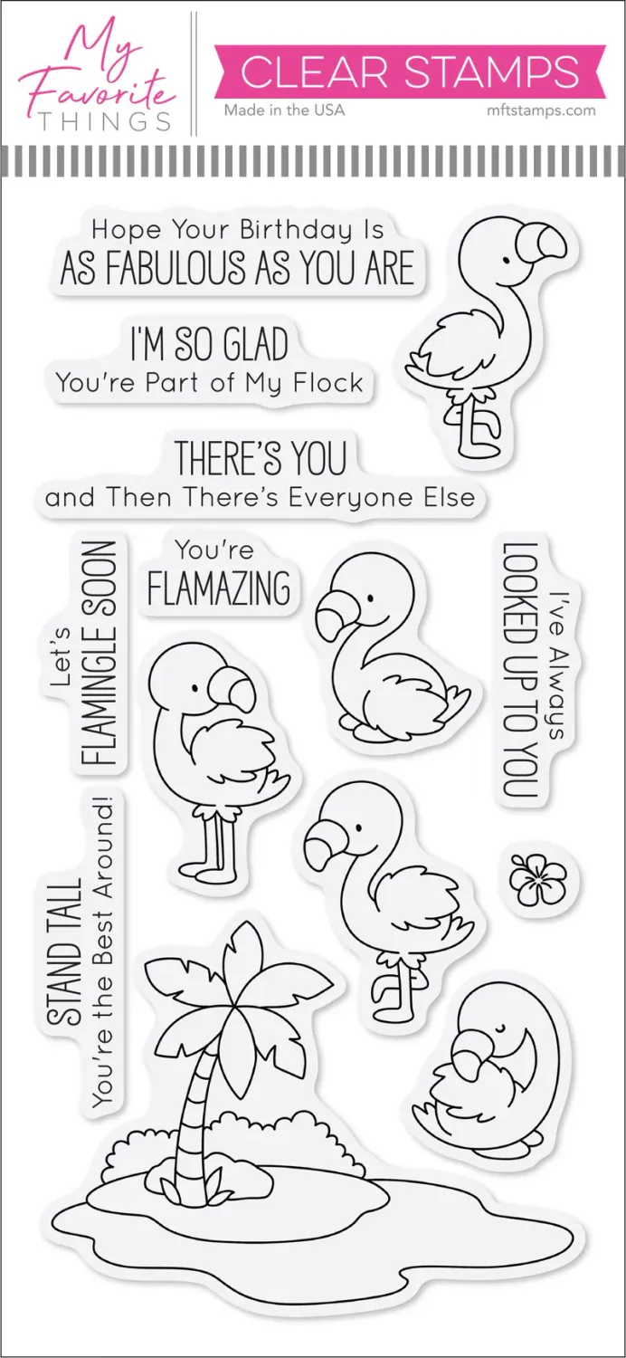 Fabulous Flamingos Stamp And Die