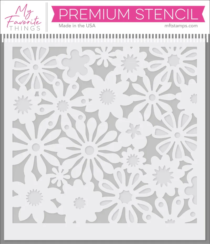 Funky Floral Stencil