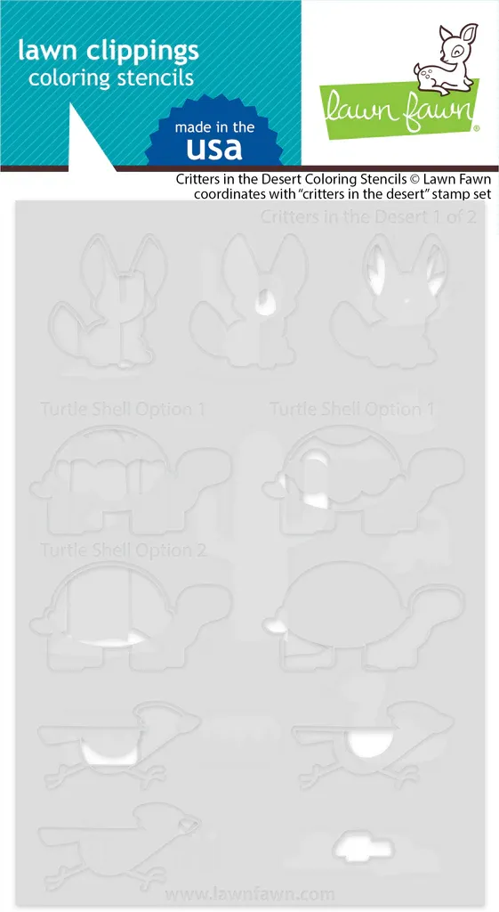 LF Critters In The Desert Coloring Stencils