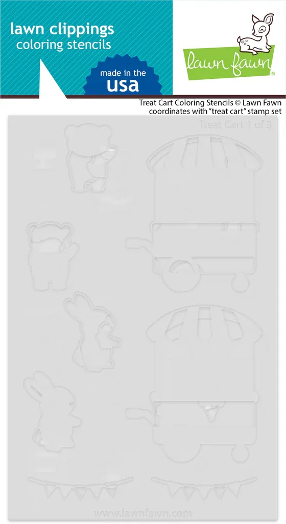 LF Treat Cart Coloring Stencils