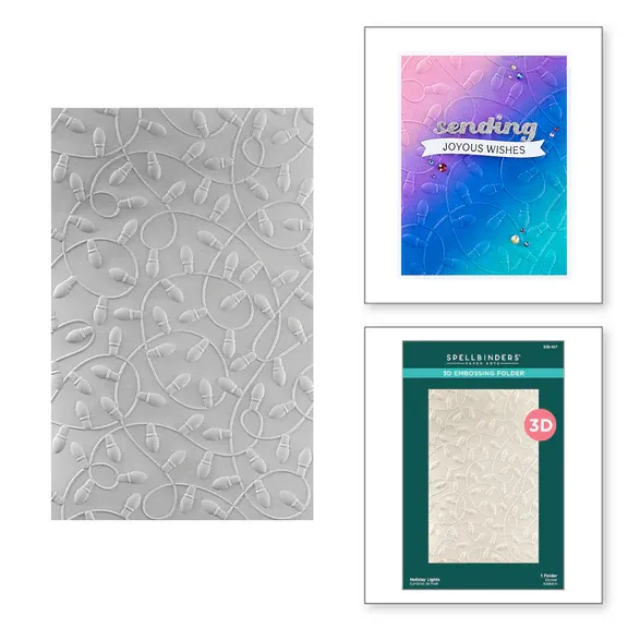 Holiday Lights Embossing Folder
