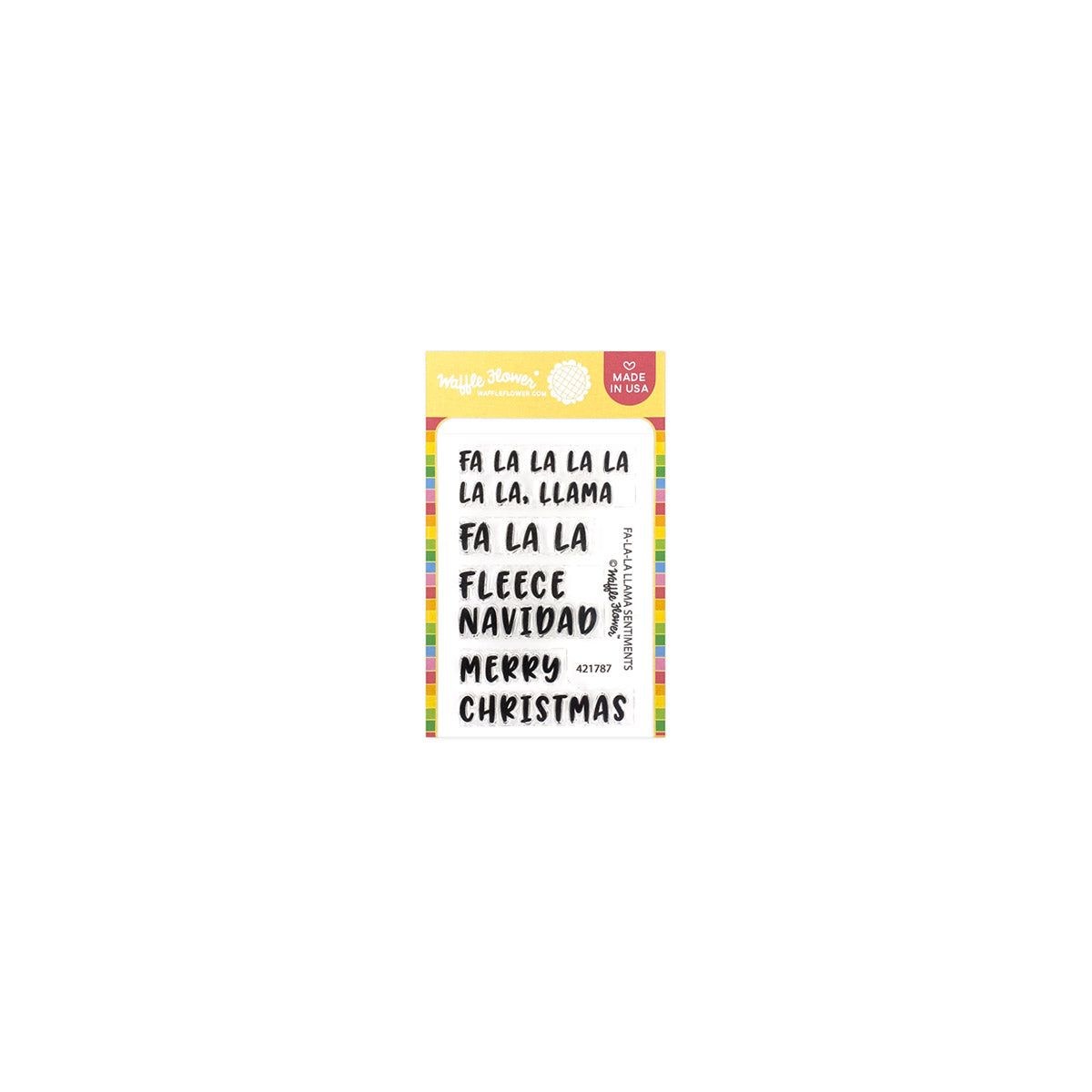 Fa-La-La Lama Sentiments Stamp
