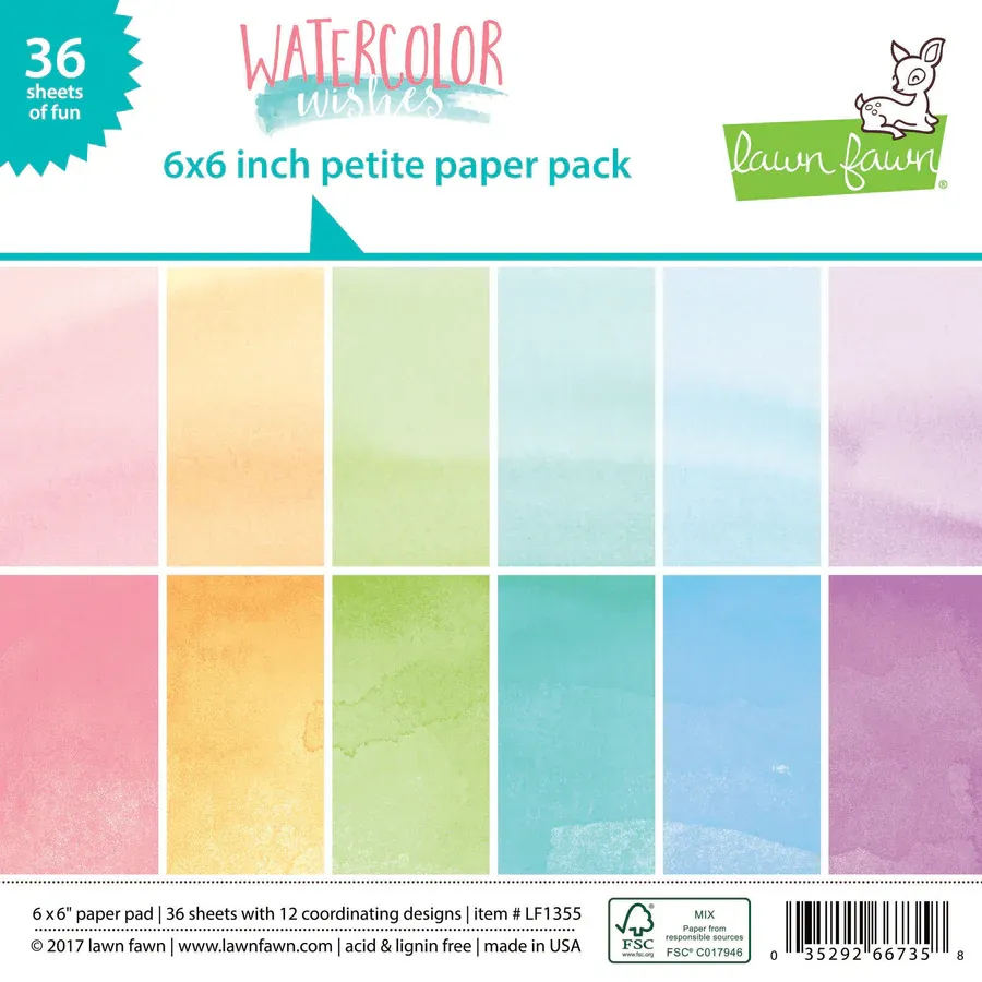 LF Watercolor Wishes 6x6 Pad