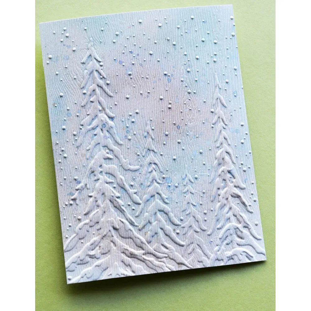 Frosted Trees 3D Embossing Folder