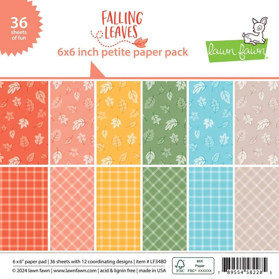 LF Falling Leaves 6x6 Petite Paper Pack