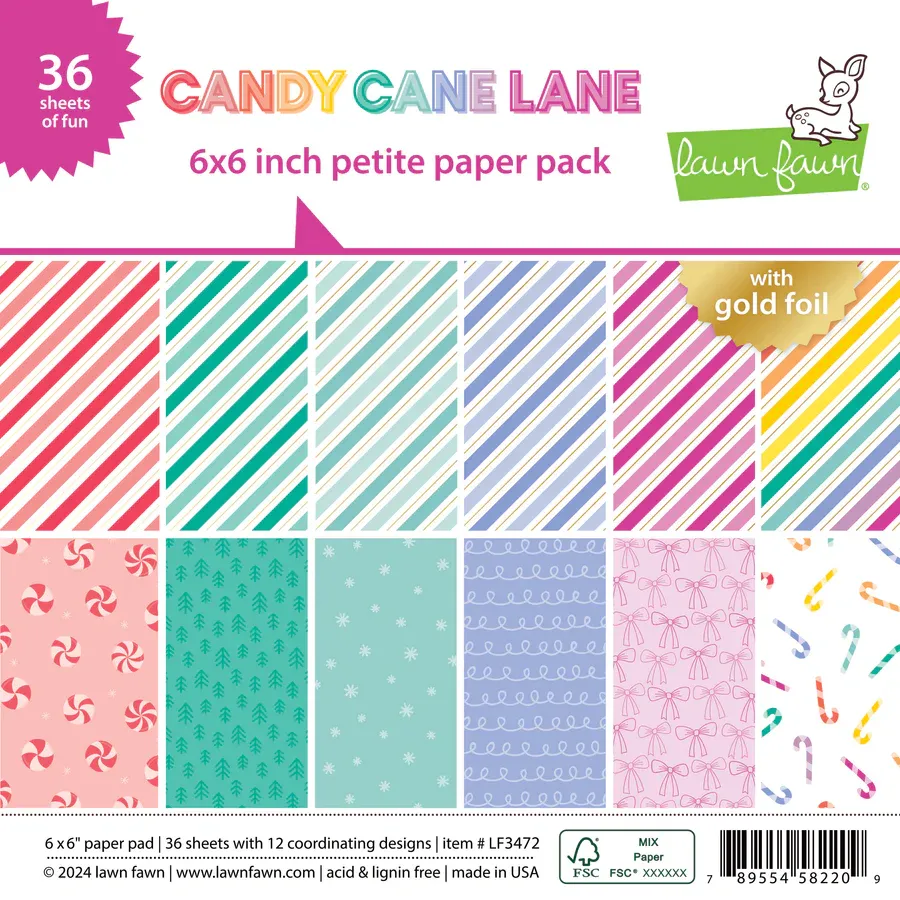 LF Candy Cane Lane 6x6 Petite Paper Pack