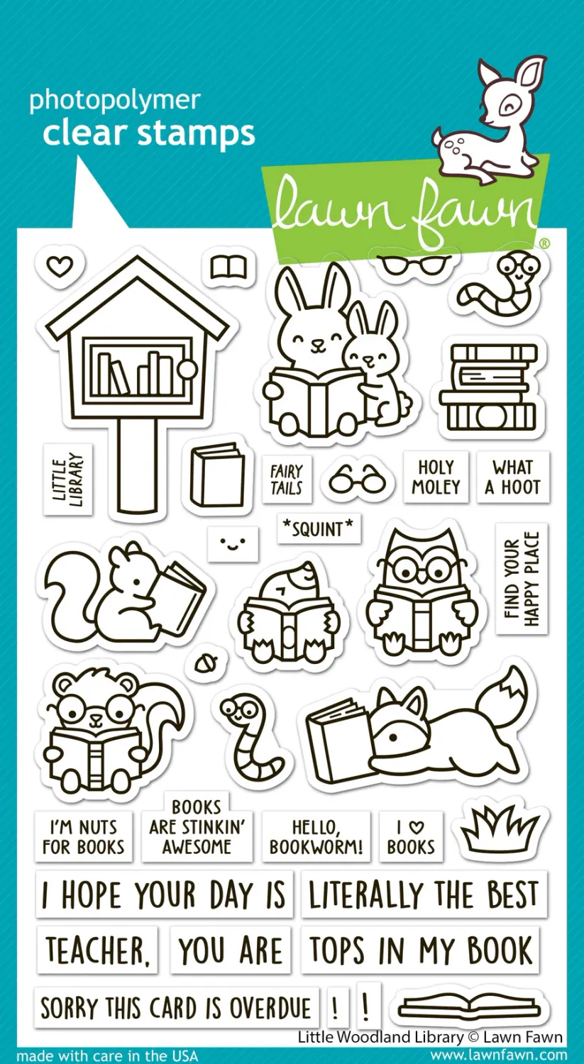 LF Little Woodland Library Stamps