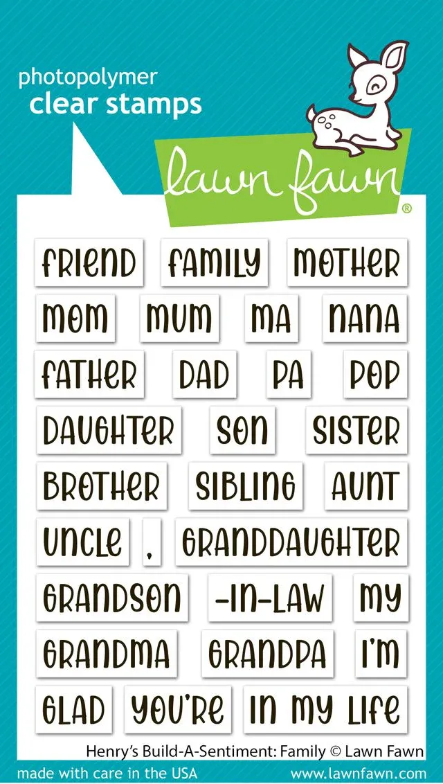 LF Henry&#39;s Build-A-Sentiment Family Stamps