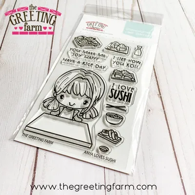 Anya Loves Sushi Stamp