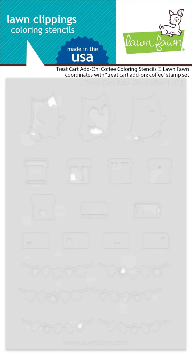LF Treat Cart Add-on:Coffee Coloring Stencils