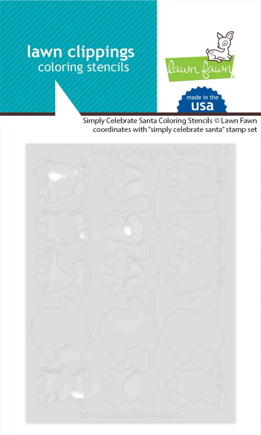 LF Simply Celebrate Santa Coloring Stencils