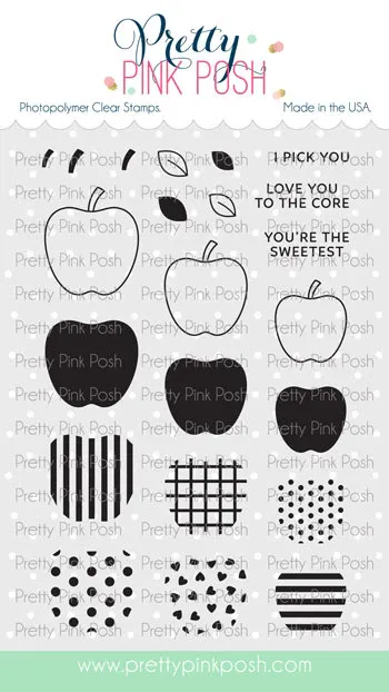 Patterned Apples Stamp &amp; Die