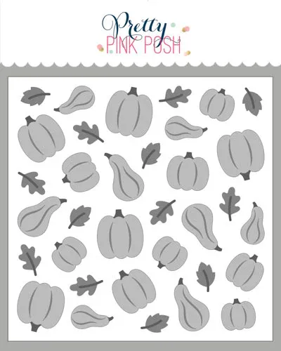 Layered Autumn Harvest Stencil