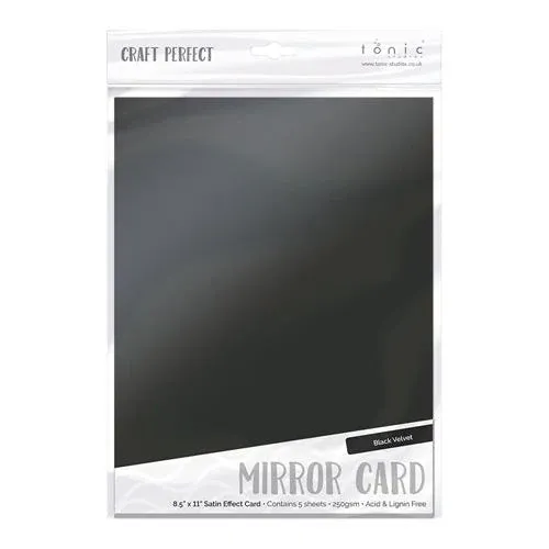 Black Velvet Mirror Cardstock