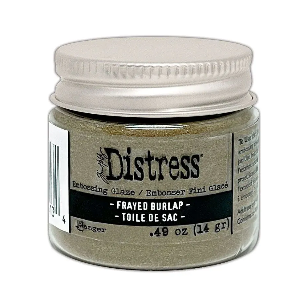 Distress Embossing Glaze: Frayed Burlap