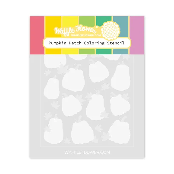 Pumpkin Patch Coloring Stencil And Die