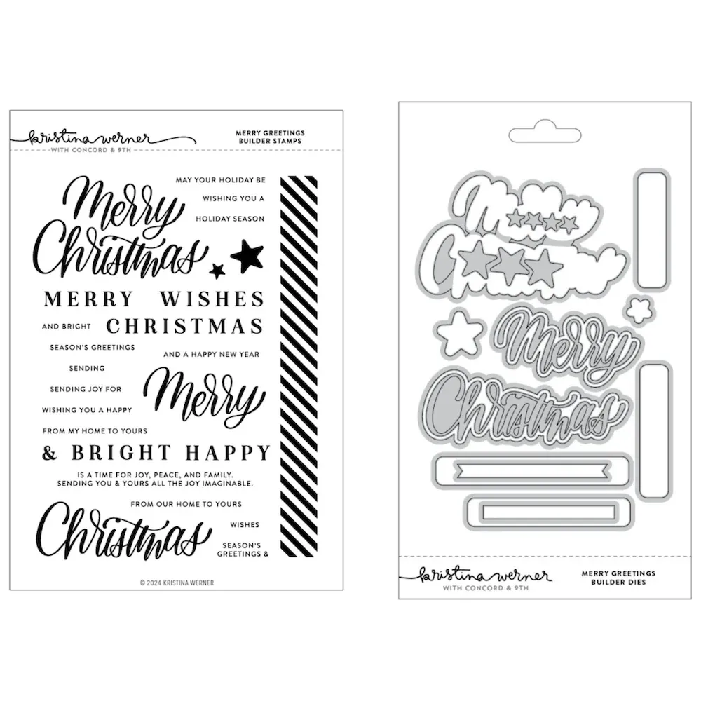 Merry Greetings Stamp And Die