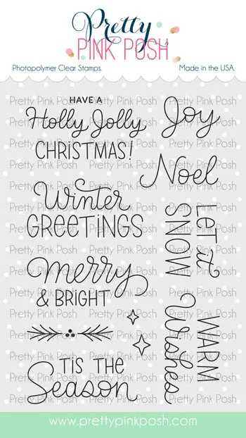 Winter Greetings Stamp &amp; Die